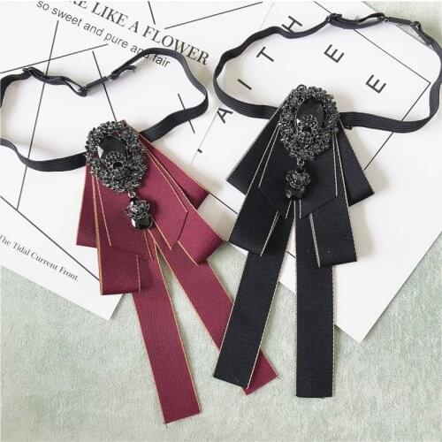 British Mens Rhinestone Bowtie Necktie Marriage Grooms White Shirt Fashion New Tassel Bow Tie for Men Women Wedding