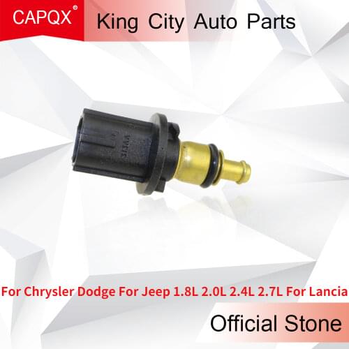 CAPQX Coolant Temperature Sensor Water Pump Temp Sender For Chrysler Dodge For Jeep 1.8L 2.0L 2.4L 2.7L For Lancia 5033313AA