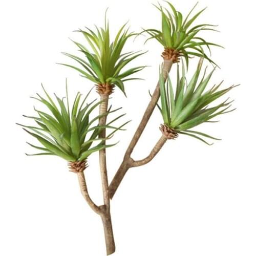 Floace Micro - landscape artificial meat plants 2 fork sword leaves home decoration fake flowers wedding bouquet