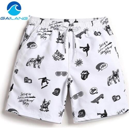 Gailang Brand Mens Casual Shorts Summer Beach Swimwear Men Boardshorts Board Short 2018 Quick Dry Swimsuits Man Jogger Trunks