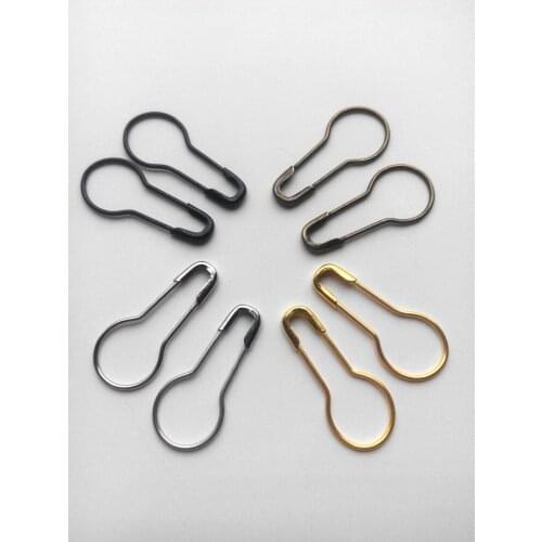Hot 1000pcs Calabash Shape Safety Pin Knitting Markers Metal Brooch Sweater Sewing Pins Garment Tag Hangtag Pins Diy Accessories