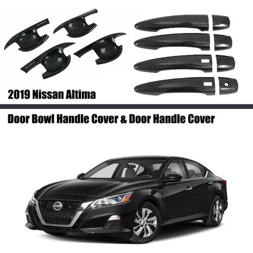For Nissan Altima 2019 2020 Chrome Door Handle Cup Bowl Cover Trim Sticker Accessories Stickers Car Styling