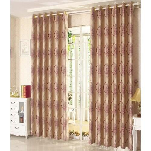 Cation suede high-grade pure jacquard cloth shade cloth curtain fabric - Wave