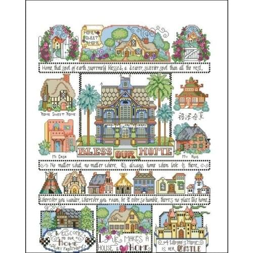 ZZ852Homefun Cross Stitch Kit Package Greeting Needlework Counted Cross-Stitching Kits New Style Counted Cross stich Painting