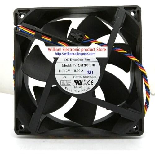 New Original PV123812DSPF01 1 DC12V 0.90A 4Lines PWM 120x120x38MM Computer cooling fan