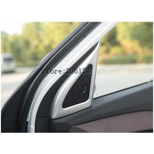 FIT FOR 2014-2017 For Hyundai ix25 (creta) 2 Pcs/Set Car Door A Pillar Stereo Audio Speaker Molding cover Trim
