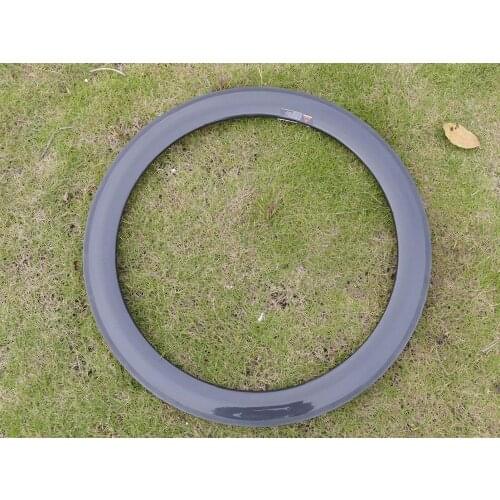 T6 High Quality Full Carbon Road Bike Tubular Wheel Rim Basalt Brake Surface Rim Depth 60mm Width 23mm Including 1 Pair