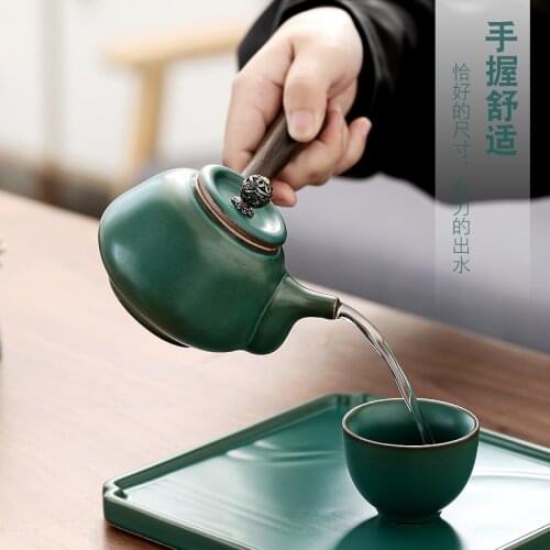 Collectable Vintage Teapot Creative Handmade Crafts Kung Fu Ceramic Tea Pot Small Coffee Coffee Jug Theepot Tea Maker Ed50cf