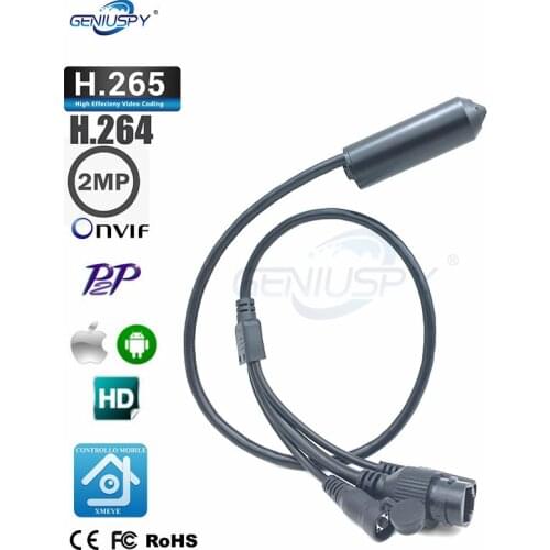 Sony IMX307 Industrial Equipment 1080P HD IP Micro Bullet Housing Pin hole Mini Network IP Surveillance CCTV Bullet Camera Audio