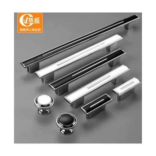 Modern minimalist door handle black cabinet wardrobe door handle white furniture drawer cabinet single hole small handle