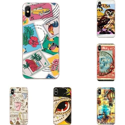 Universal Stamps Retro Stamps Soft TPU Phone Skin For Xiaomi Mi note 9 10 mi10 mi9 mi8 pro lite SE Mi A1 A2 A3 CC9 CC9E 9T