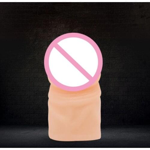 1 Set Silicone Reusable Glans Rings Penis Sleeve Condom Cock Foreskin Ring For Men Male Lasting time Extension Enlargement Con