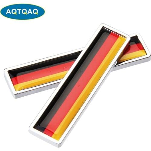 1 Pair Country National Flag Germany Hot Metal Stickers Car Styling Motorcycle Accessories Badge Label Emblem Car Stickers