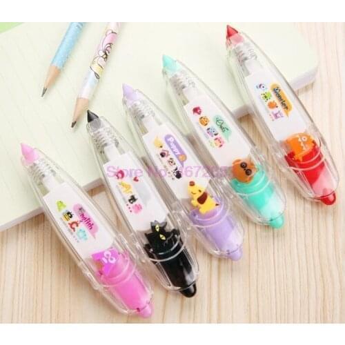 100pcs/lot Cute Animals Decorative Correction Tape Kawaii Corrector For School Stationery School Supply Papeleria
