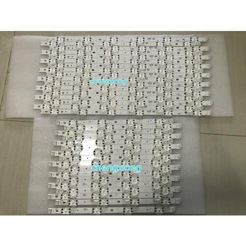 500PCS=250PCSX 6LED +250PCSX4LED WE1 55V0 E74739 94V-0 43" V17 ART3 2867 Rev0.3 1 10leds (6LED+4LED)85cm