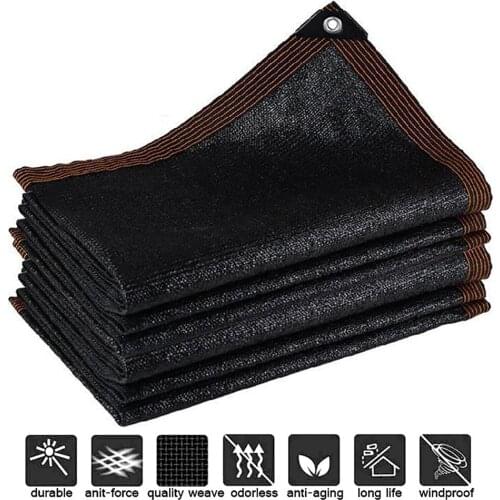 6-Pin Anti-UV Shading Net Succulent Plant Sunshade Net Outdoor Swimming Pool Cover Sun Shade Net Shading Rate Black