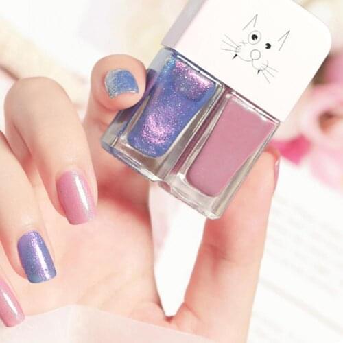 6ml x 2 Matte Nail Polish Nail Need Base Top Coat Gel Nail Polish Water-proof Dry Quickly Resin Matte Nail Polish Set for Beauty