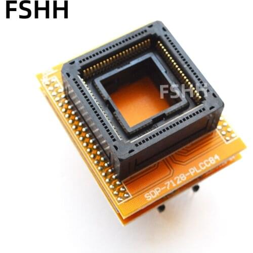 SDP-7128-84 programmer adapter 1.27mm PLCC84 to DIP test socket suitable for epm7128 epm7128e