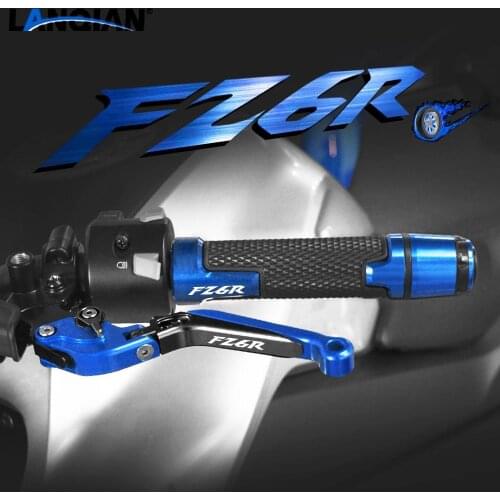 For Yamaha FZ6R Motorcycle Accessories Brake Clutch Levers Handlebar Hand Grips Ends FZ 6R FZ 6 R 2009-2017 2013 2014 2015 2016