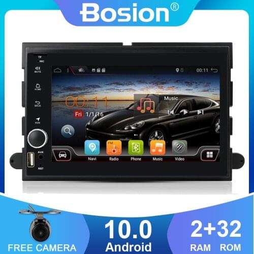 Bosion 2GRAM+32GROM 2 Din Android 10 Car DVD Player For Ford F150 F350 F450 F550 F250 Fusion Expedition Mustang Explorer Edge