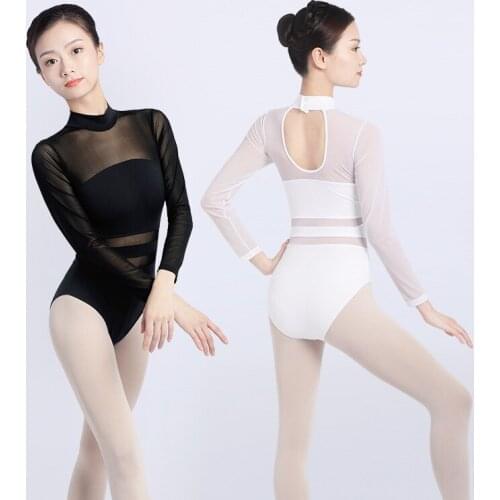 Adult ballerina dress one-piece sportswear long sleeves classical dancer teachers special air yoga shapewear