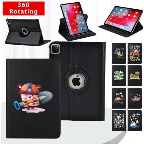 360 Degrees Rotating Stand Cover for Apple Ipad Air 1/2/Air 3 10.5"/Air 4 10.9"2020 Tablet Case With Smart Wake-up Function