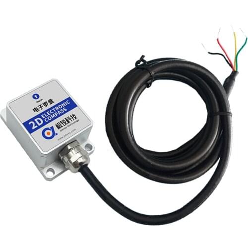 Protractor LEC215 Digital Magnetic Compass 2D Heading Sensor Yaw Sensor RS232 RS485 TTL Output Hexadecimal or Modbus Protocol