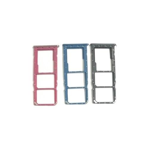 10PCS Sim Card Tray SD Reader Holder For Samsung Galaxy A01 A015F Dual SIM Card Tray Slot Holder