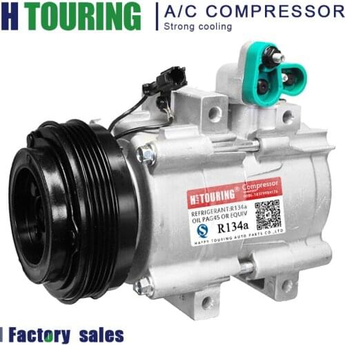HS18 NEW AC Compressor For Car Kia Sorento 3.5L V6 2003-2006 977013E200RU 97701-3E200 6512206 37701-3E200 471-6014 638981 12V