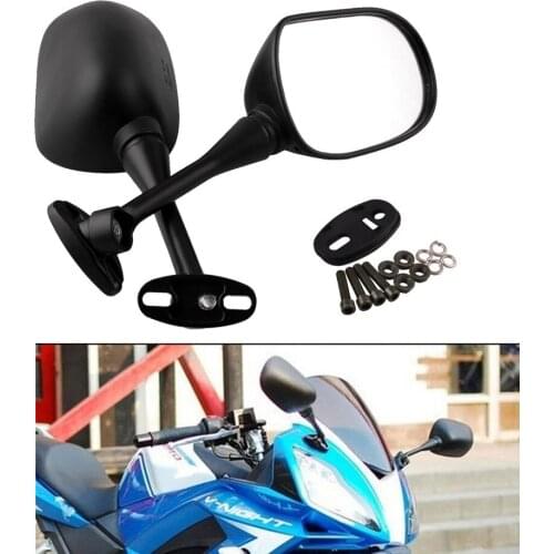 Saisika Motorcycle Rearview Mirror Retro Black Rearview Mirrors Scooter Motor Mirror For HONDA CBR600 CBR600RR CBR1000 CBR1000RR