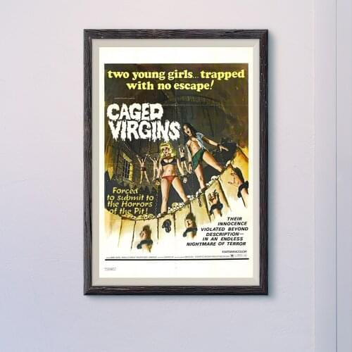 N038 CAGED VIRGINS Vintage Classic Movie Wall Silk Cloth HD Poster Art Home Decoration Gift