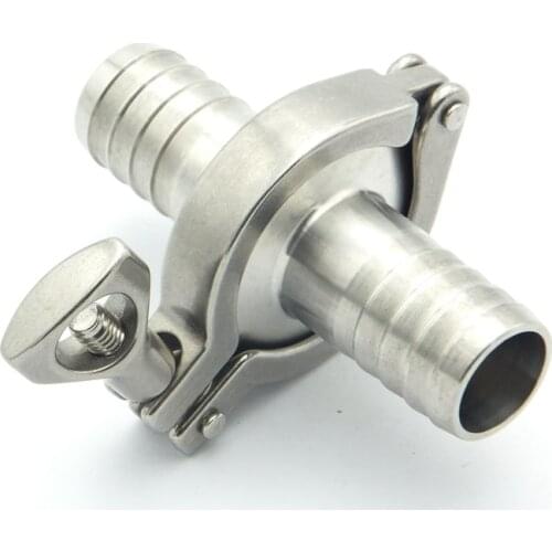 304 Stainless Steel Sanitary Pipe Fitting Set 32mm Hose Barb Ferrule + 1.5" Tri Clamp + Silicon Gasket For Home Brew