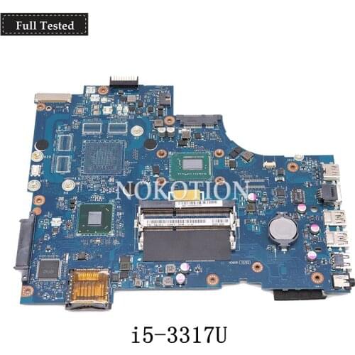 NOKOTION CN-04J1FF 04J1FF VAW11 LA-9102P For dell inspiron 17R 5721 laptop motherboard SR0N8 i5-3317U intel HD GMA graphics