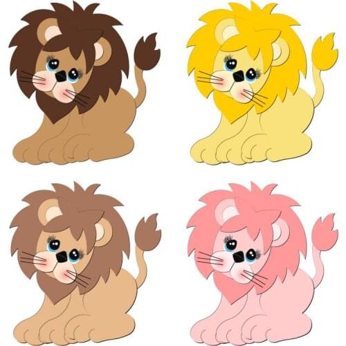 New lion Puzzle Wooden Die Scrapbooking N13 Cutting Dies Multiple Sizes Compatible With Most Die Cutting Machines