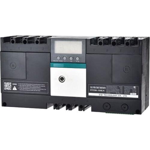 CSQ MCB manufacturer 4 Pole 125A Automatic Transfer Switch for Generator cb class ac ATSE single phase changeover switch
