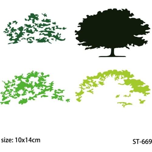 AZSG Strong trees Transparent Silicone Clear Stamps/seal for DIY Scrapbooking/Card Making/Photo Album Decoration Supplies