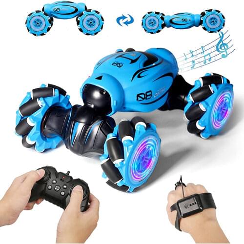 1:16 4WD RC Car Radio Controlled Gesture Control Music Light Off Road Drift Vehicle D876 Toys For Children Coche Teledirigido