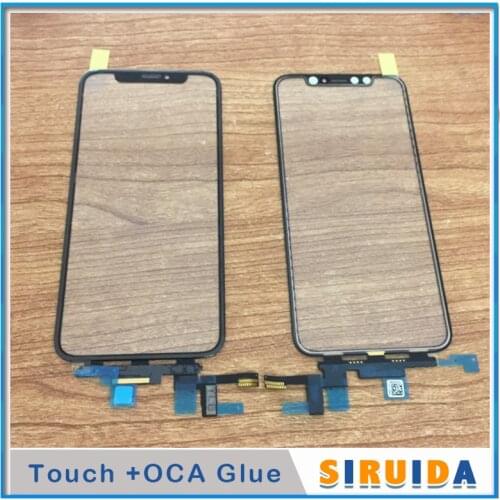 2pcs Tested Original LCD outer Touch Digital Senor Glass laminated OCA glue for iphone 11 11Pro max XS XR cover Lens Replacement
