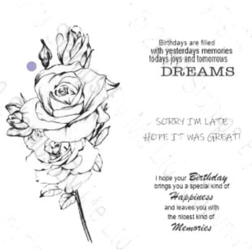 Dreams /flowers Transparent Clear Stamp/seal for DIY Scrapbooking/ Album Decorative Clear Stamp Sheets A0464