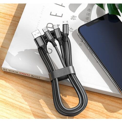 USB Phone Cable For iPhone 11 Pro Max Samsung S10 A90 A80 Huawei P40 P30 Xiaomi 10 Pro Redmi K30 K20 USB Type-C Phone Cable Cord