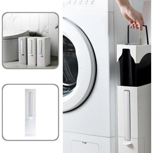 Slim Type 3 Colors Fine Texture Multi-use Waste Container for Bedroom