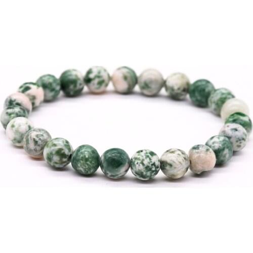 Green Beads Mala Bracelet Yoga Stone Beaded Energy Jewelry Original Hand-Strand For Man And Women Men Jewelry Health