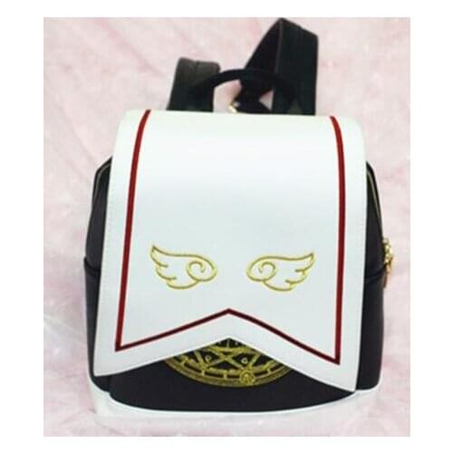 Women Gilr Anime Card Captor Sakura Kinomoto Lolita Magic School Shoulder Bag Backpack Gift