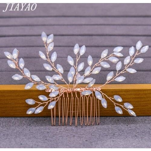Rose Gold Rhinestone Hair Comb Women Wedding Comb Hair Accessories Wedding Hair Comb Rhinestone Ornament Headpiece