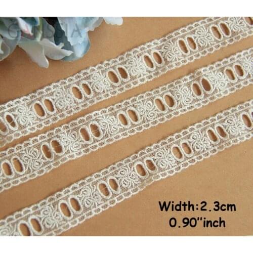 1yrd/lot Width:2.3cm Mesh hollow out design vintage lace,embroidered lace for scrapbooking, garment accessories(ss-650)