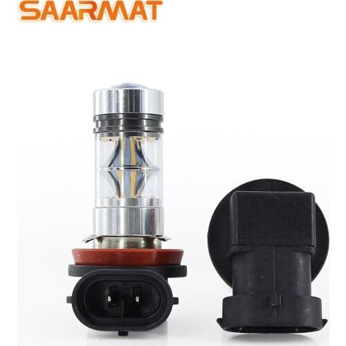 2* Plug & Play H11 H8 H9 bulb Canbus High Power LED Bulbs Fog Daytime Running Light For Nissan Teana Tiida New Sunny Pathfinder