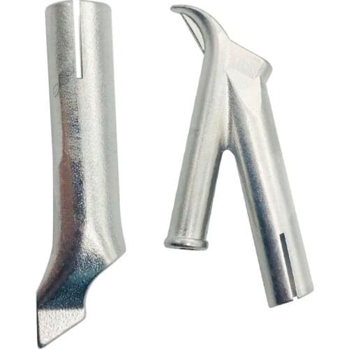 2PC Speed Welding Nozzles Y Type 8mm Speed Welding Nozzle Round And Tacking Nozzle For Vinyl PVC Plastic Hot Heat Air Gun