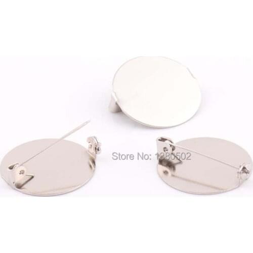 50pcs/lot metal round shape unique design brooch pin Safety Pins decoration hardware accessoreis