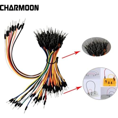 65pcs/Lot Breadboard Jumper Cables For Jump Code Wire Kit Solderless Flexible Breadboard Jumper wires Cables Bread for arduino