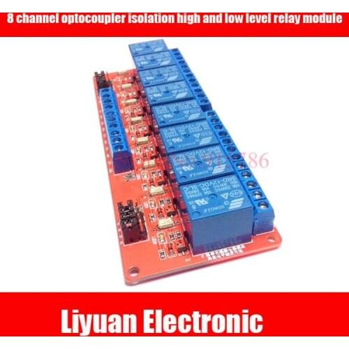 8 channel optocoupler isolation high and low level trigger signal module / 12V relay module / PLC control board module